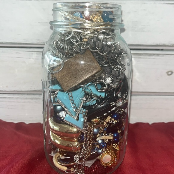 Jewelry - Vintage ball mason jar mystery jewelry